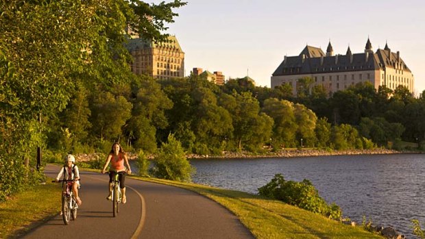 Ride on ... Ottawa has plenty of cycle paths.