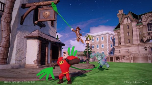 Disney Infinity's toybox mode will allow characters to freely mix in an open, creative world.