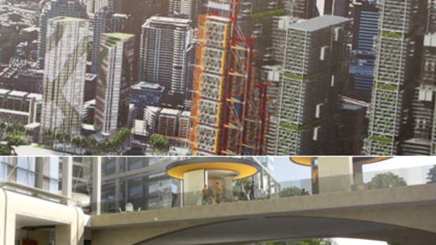 Going where many cities before have failed ... artists’ impressions of how some of the public spaces in the winning Barangaroo scheme  might look.