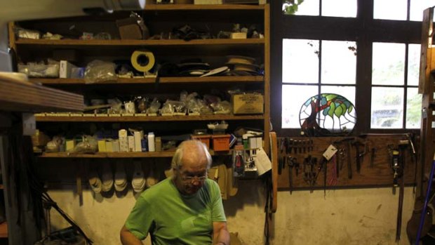 Fostering an age-old trade &#8230; Bruce Erskine, at his leatherwork workshop in Bellingen, continues to carry out his profession which has been all but consumed by a thriving Chinese market.