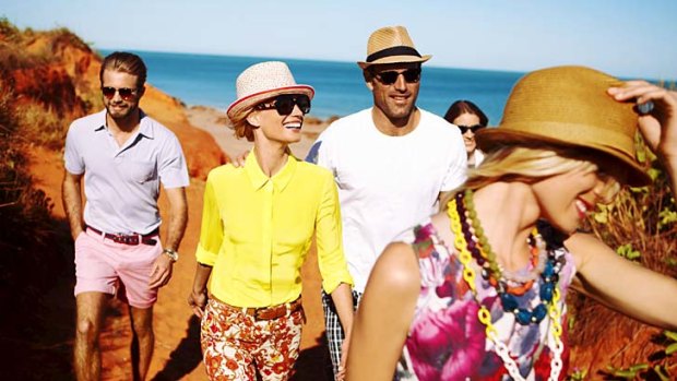 Fashion pack ... Sportscraft, which shot its latest campaign in Broome, hopes to become Australia's lifestyle brand.