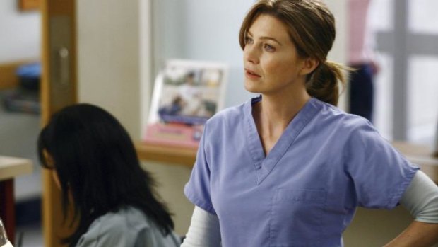 Ellen Pompeo as Meredith in <i>Grey's Anatomy</i>