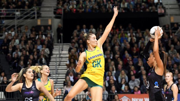 Diamonds defender Courtney Bruce says Sharni Layton hasn't missed a beat since stepping away from the game.