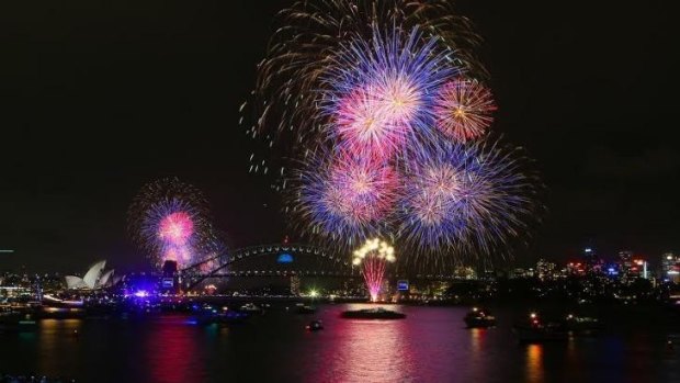  Big bang: New Year's Eve celebrations.