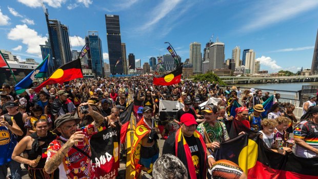 Thousands turned out for Australia Day protest marches around the country.