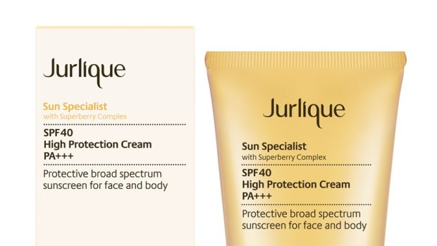 High UVA protection: Jurlique SPF40 sun cream.