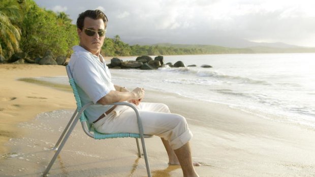 Deadpan: Johnny Depp in <i>The Rum Diary</i>.