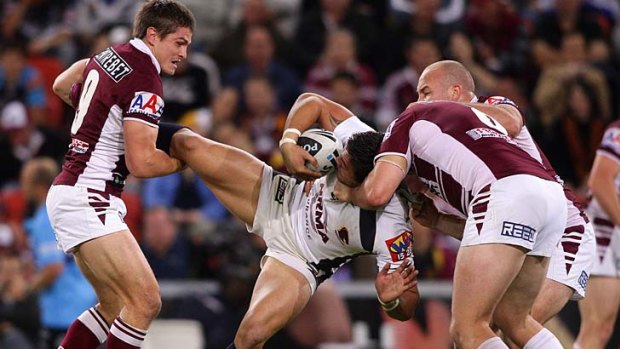 The Broncos were beaten 36-26 last time they met Manly in May, but this time there'll be no Origin stars missing, it's at Suncorp and its Darren Lockyer's farewell local game.