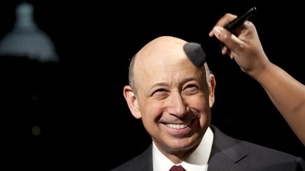 All smiles ... Goldman Sachs chief executive Lloyd Blankfein received his stock awards before the fiscal cliff cut-off.