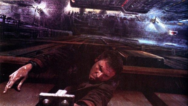 Harrison Ford in a still from the sci-fi classic Blade Runner, from director Ridley Scott.