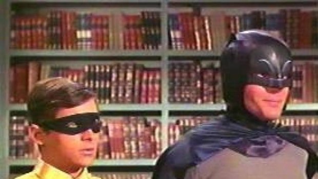 The original and best Batman and Robin, Adam West and Burt Ward.