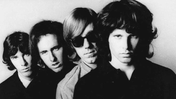 Ray Manzarek, second right, with John Densmore, Robbie Krieger and Jim Morrison of the Doors.