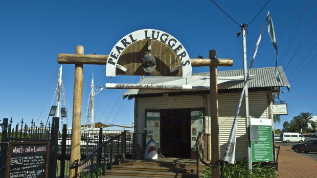 Entrance to the Pearl Luggers attraction, located in Chinatown, Broome.