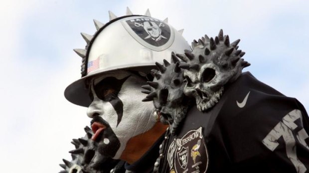 The usual mild-mannered raiders fan.