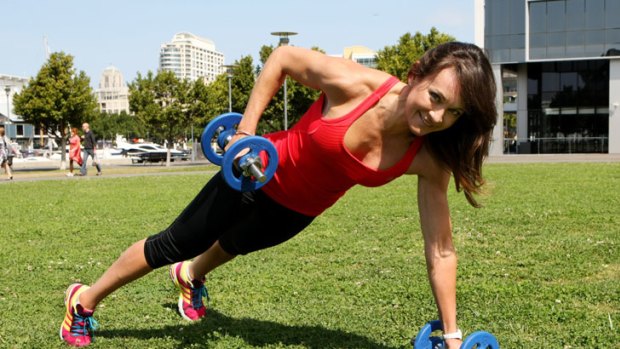 Go through the motions ... of the exercises you're about to do, advises Michelle Bridges.