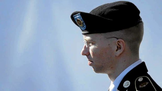 US Private Bradley Manning, who the prosecution alleges had close ties to Julian Assange.