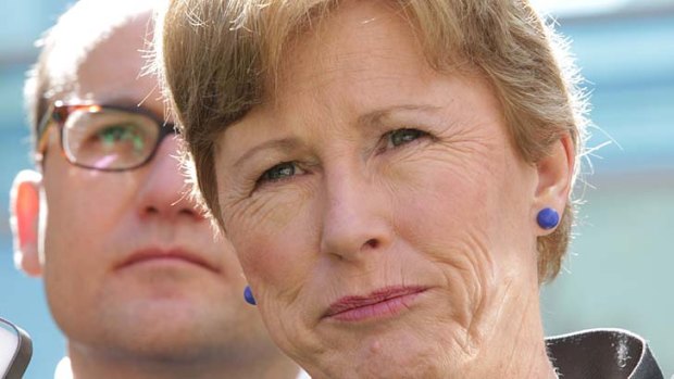 Greens MP Adam Bandt and Greens leader Senator Christine Milne, pictured last year, have laughed off claims that there are tensions between them.
