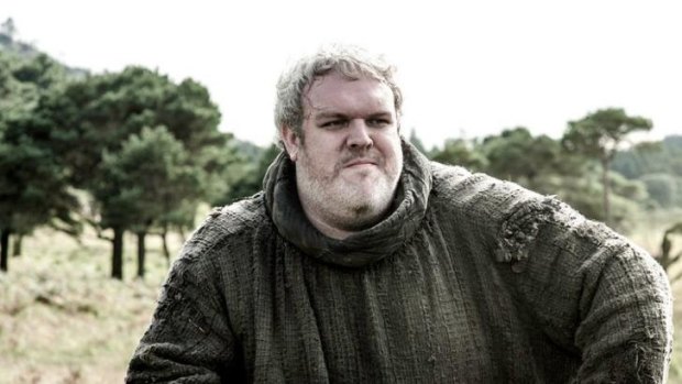Back-breaking work ... <i>Game of Thrones</i> Hodor is played by Kristian Nairn.