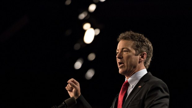 Republican Senator Rand Paul, a Republican from Kentucky, formally announces the beginning of his presidential campaign. 