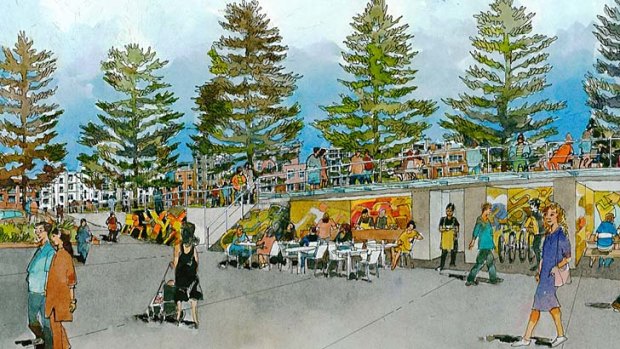 New look: the promenade at Bondi Beach.