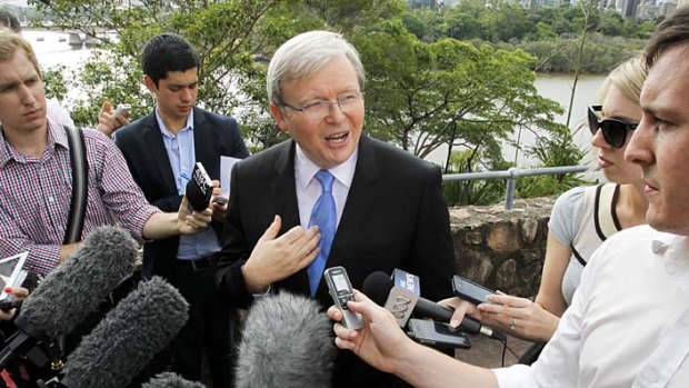 Spontaneous combustion: Kevin Rudd says he did not expect Simon Crean's call for a ballot and that he will never again seek the leadership.