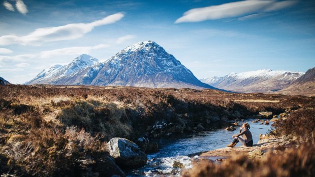 The scenery becomes postcard beautiful as we head towards Glencoe.