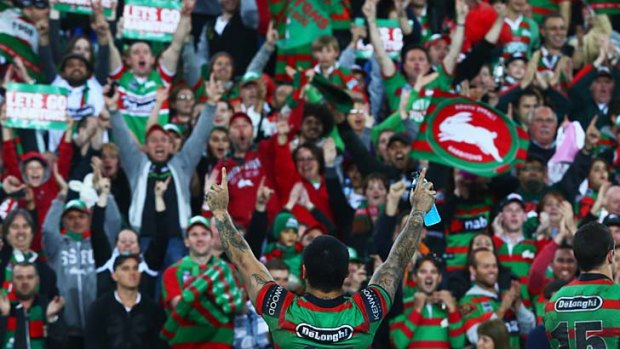 Rabbitohs fans ... expected to pack the ANZ Stadium on Saturday night.
