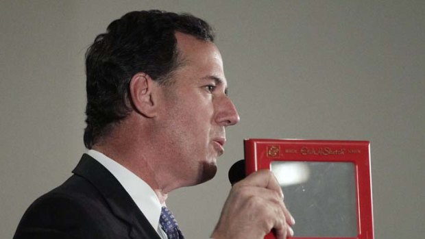 Seeing red ... Rick Santorum fires back at the Romney camp.