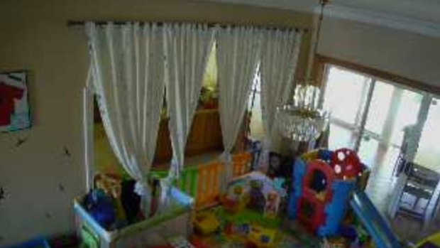 A baby's play-pen inside another Sydney property.