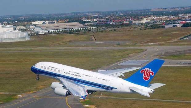 China Southern's first A380 superjumbo has been grounded by a mechanical failure less than two weeks after its maiden flight.