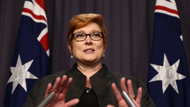 Defence minister Senator Marise Payne.