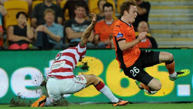 Heavyweight clash: The high-flying Roar and Wanderers are among the A-League's top drawcards.