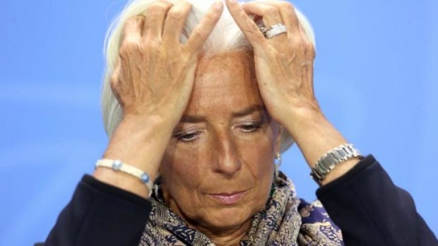 Outsider: Christine Lagarde of the International Monetary Fund.