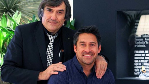 Duo: Jamie Durie (right) with Maurizio Riva, head of Riva 1920.