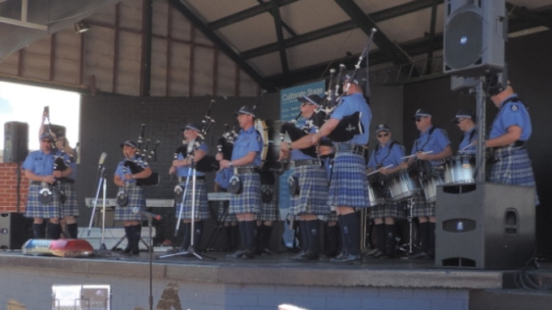 Sergeant Stewart said the band showed "a different side to the police uniform".