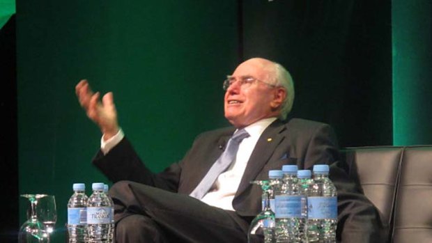John Howard at the Gold Coast conference ... "Oppositions often oppose things."