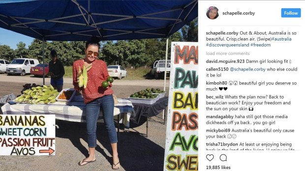 Photos of Schapelle Corby from her Instagram account.