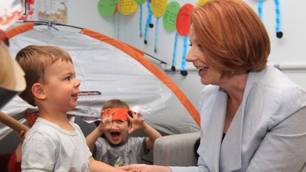Private person ...  Prime Minister Julia Gillard this week.