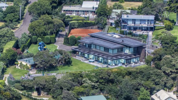 High tide: Billionaire Lindsay Fox's seaside estate at Portsea, Victoria.