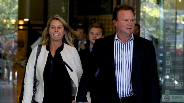 His daughter's attacker ''very nearly got away with it'' &#8230; Bill Pulver and his wife Belinda leaving court.