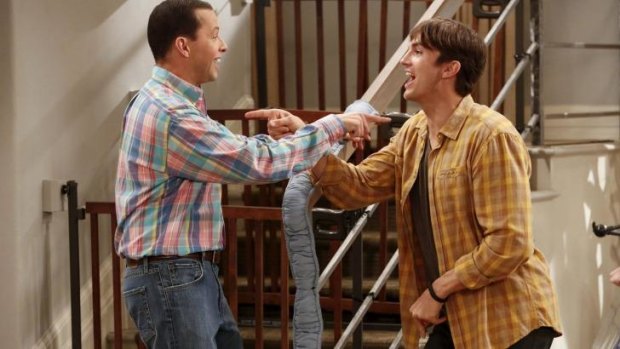 <i>Two and a Half Men</i> actors John Cryer and Ashton Kutcher took home a combined $US35 million.