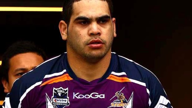Greg Inglis will play his last game for the Melbourne Storm on Sunday.