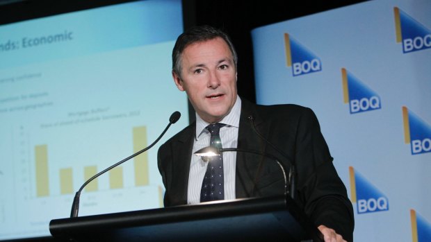 Surprise departure: Bank of Queensland CEO Stuart Grimshaw.