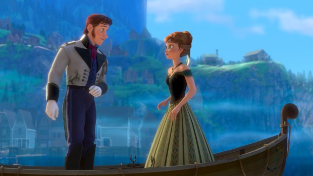 Princess Anna in Disney's animated film Frozen.