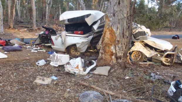 A man died in this vehicle accident near Collie
