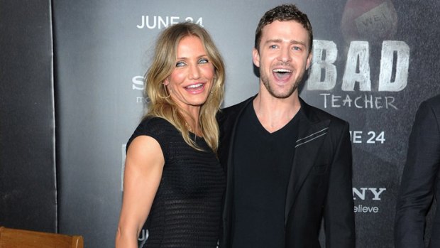 Cameron Diaz and Justin Timberlake ... dated for years, broke up, then worked together on the film <i>Bad Teacher</i>.