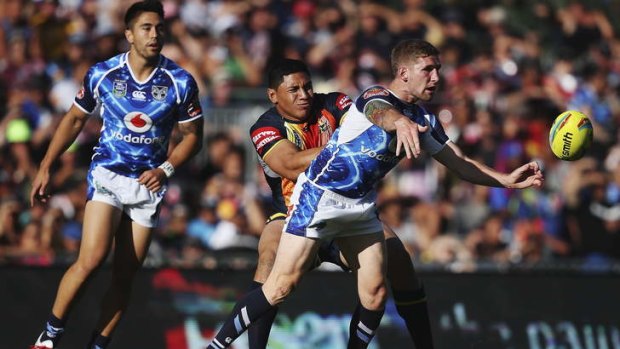 Keeping his options open: Sam Tomkins.