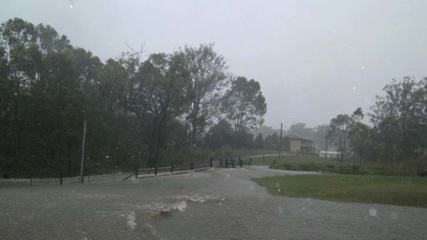 Heavy rain  ... parts of Penrith were flooded.