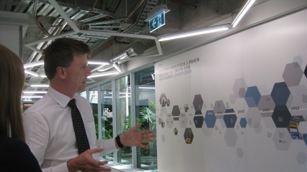 Westpac's group general manager core transformation, Les Vance, at the new centre.