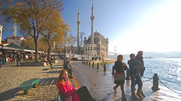 The Bosphorus waterfront at Ortakoy.